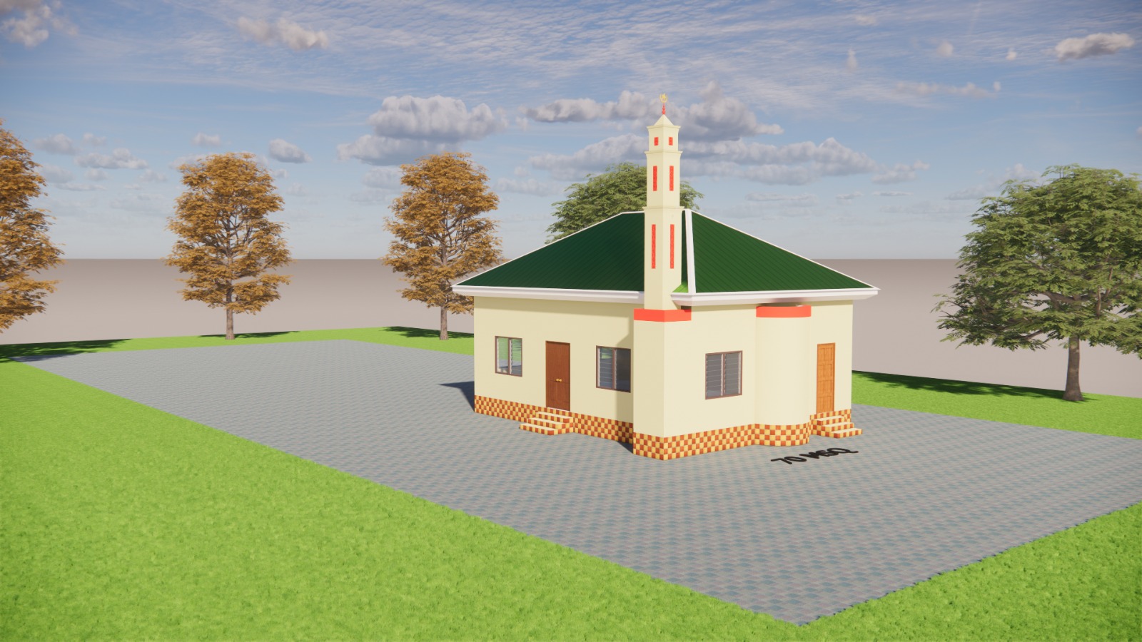 مسجد 70 متر مربع