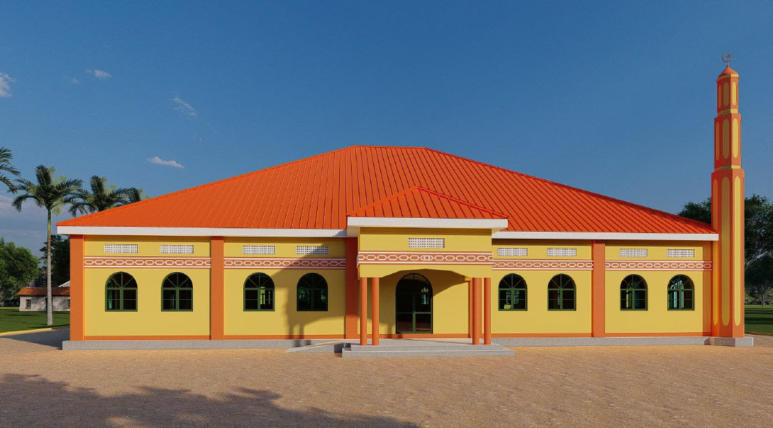 مسجد 520 متر مربع